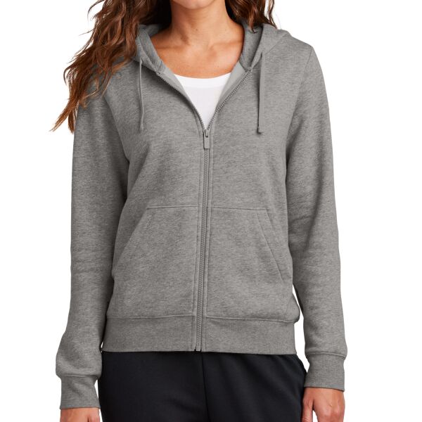 Women's Club Fleece Sleeve Swoosh Full Zip Hoodie Thumbnail