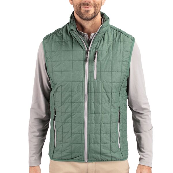 Cutter & Buck Rainier PrimaLoft Mens Eco Insulated Full Zip Puffer Vest Thumbnail