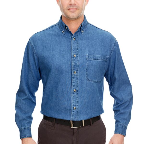 Men's Cypress Denim Shirt with Pocket Thumbnail