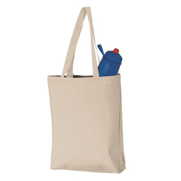 11L Canvas Tote with Contrast-Color Handles Thumbnail