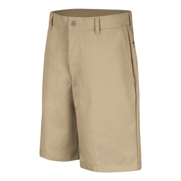 Men's Cotton Casual Plain Front Shorts Thumbnail