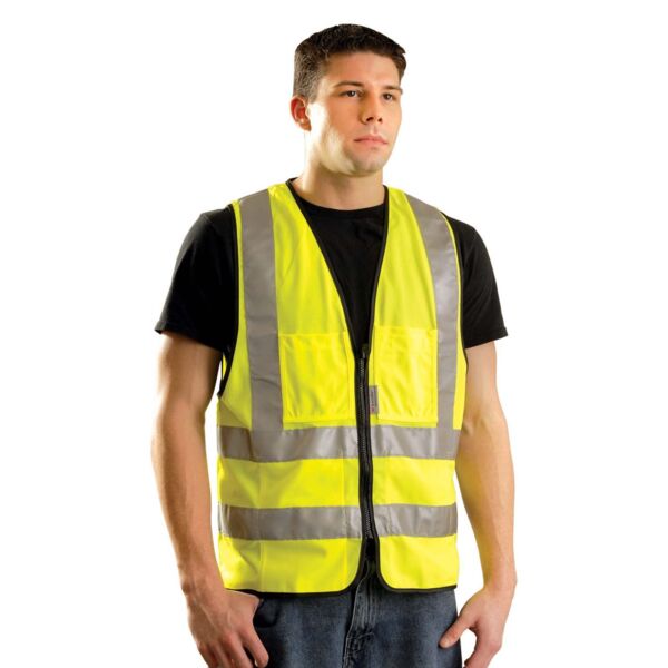 OccuNomix Premium Solid Dual Stripe Vest, Class 2 Thumbnail