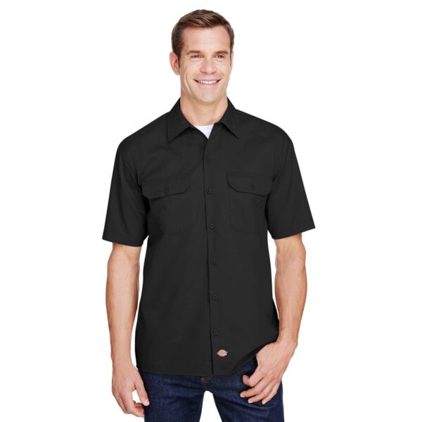 Dickies Men's FLEX Relaxed Fit Short-Sleeve Twill Work Shirt Thumbnail