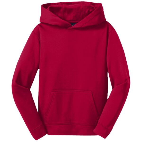 Youth Sport Wick ® Fleece Hooded Pullover - Name/Number Thumbnail