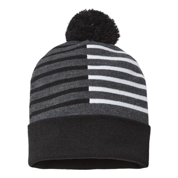 CAP AMERICA - USA-Made Half Color Beanie Thumbnail