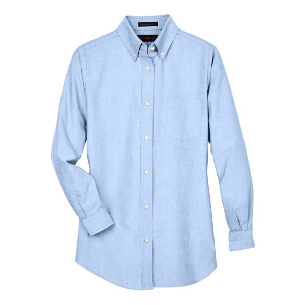 UltraClub Ladies' Classic Wrinkle-Resistant Long-Sleeve Oxford Thumbnail