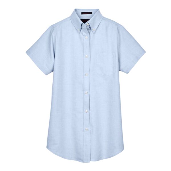 UltraClub Ladies' Classic Wrinkle-Resistant Short-Sleeve Oxford Thumbnail