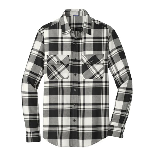 White Plaid Flannel Shirt - RRBWS Thumbnail