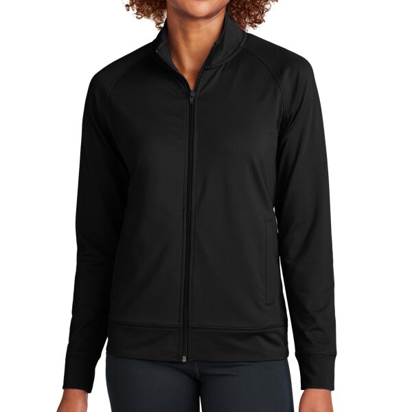 Ladies Sport Wick ® Stretch Full Zip Cadet Jacket Thumbnail