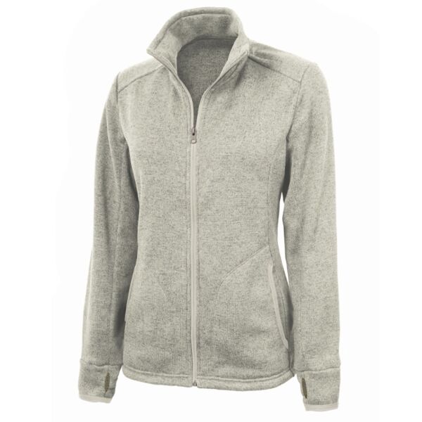 Women's Heathered Fleece Jacket Thumbnail