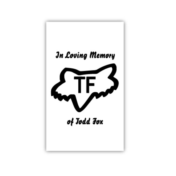 3x5 Todd Fox Decal Thumbnail