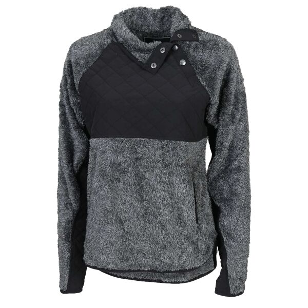 Women's Quilted Fuzzy Fleece Pullover Thumbnail